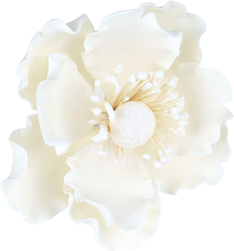 O'Creme Gumpaste Anemone Flower Set of 3 White - Image 2